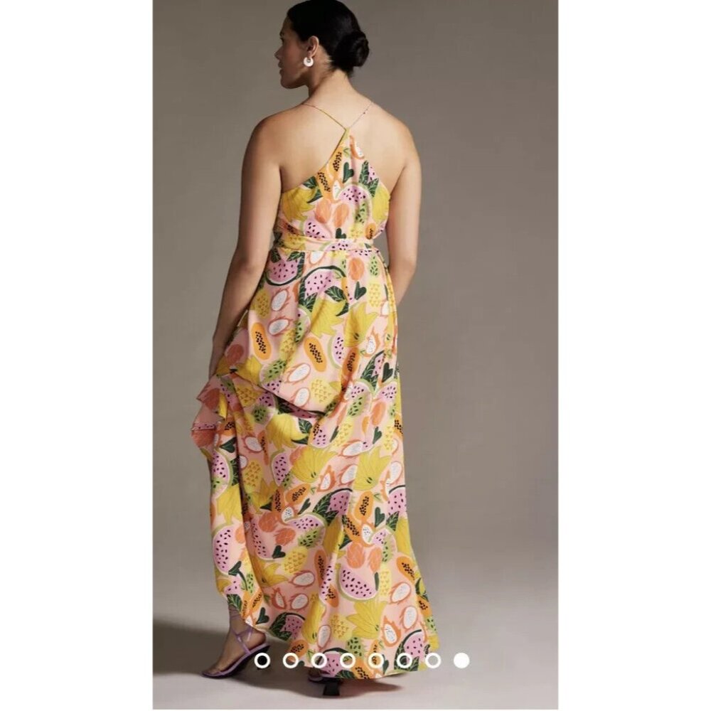 Hutch x Anthropologie Colorful Fruit Print High Low Dress - Picture 2 of 12